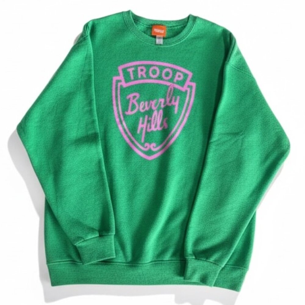 Troop Beverly Hills Graphic Sweatshirt – Green – Size Large – Good Condition